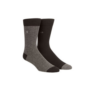 Calvin Klein pánské ponožky 2pack - 39/42 (BLACK)